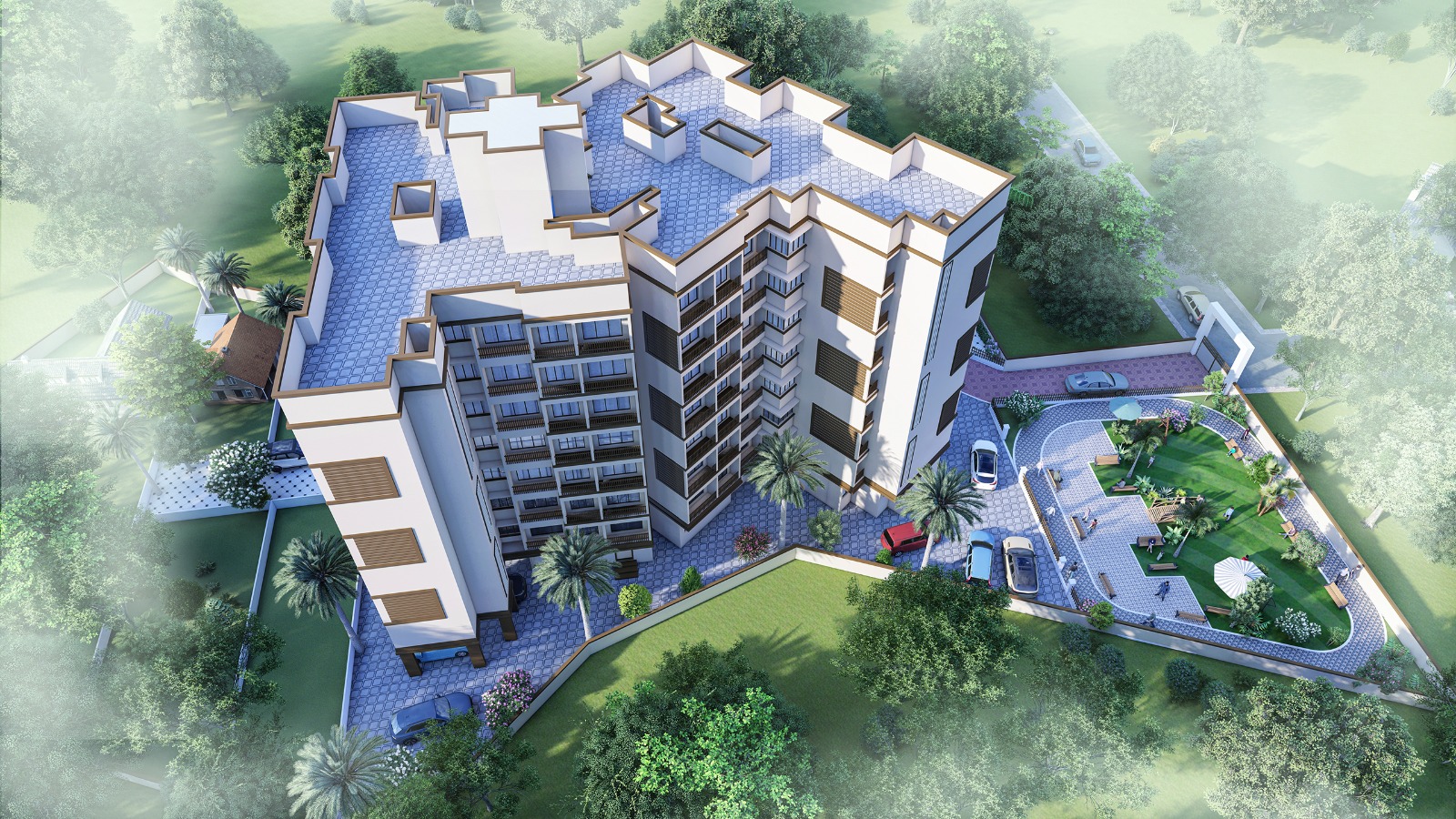 Spacious and thoughtfully designed 1 BHK 2 BHK flat interior in Vasai